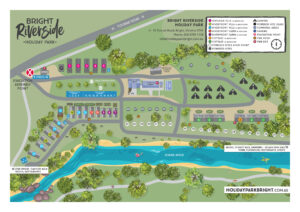 Bright Riverside Holiday Park Map